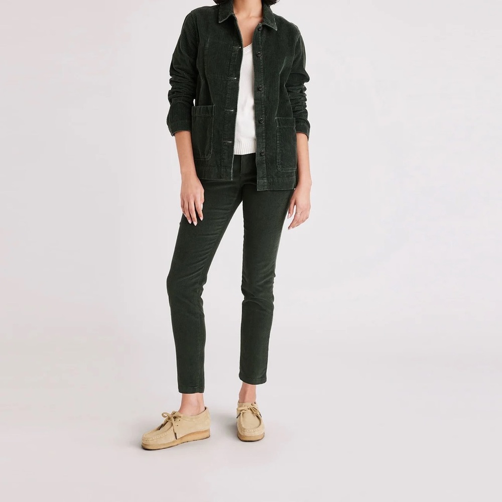 Dark Green Corduroy Pants Women